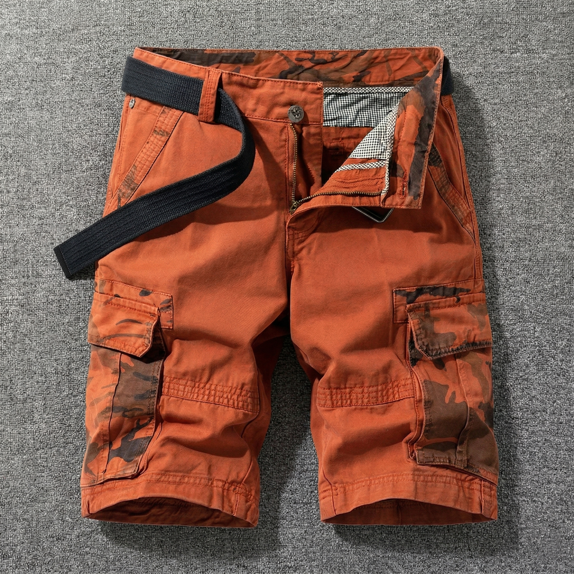 Diego - Pantalones Cortos Cargo con Cinturón