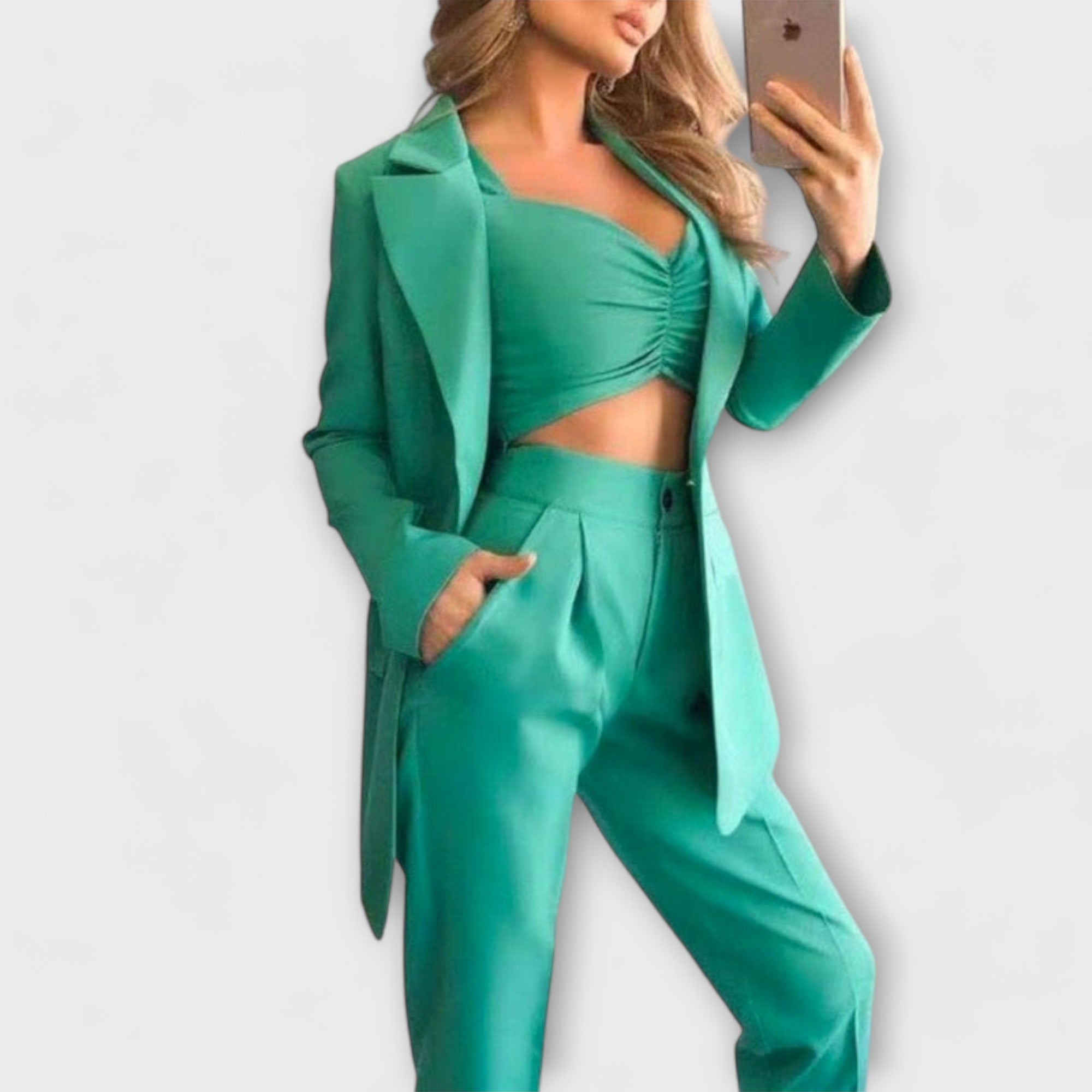 Sara - Conjunto de Blazer de 3 Piezas