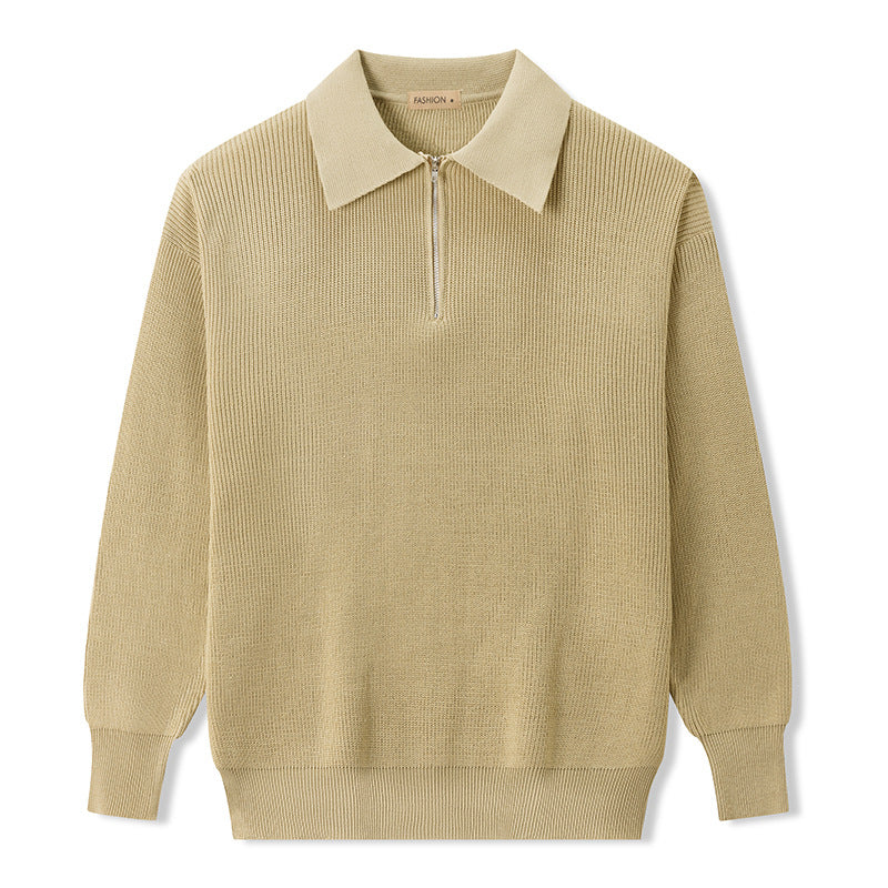 Francisco - Polo de Cuello Tipo Zíper Ajustable