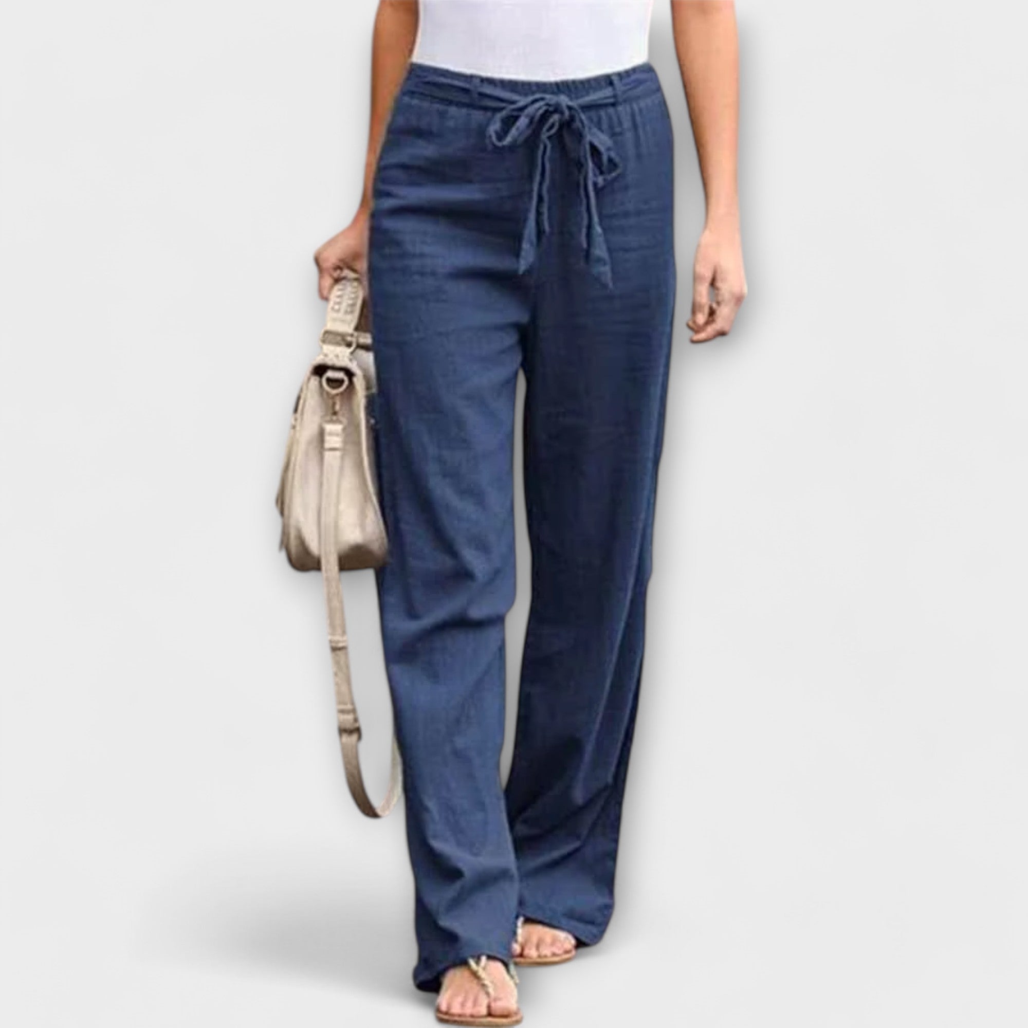 Lorena - Pantalones de Lino Ligeros