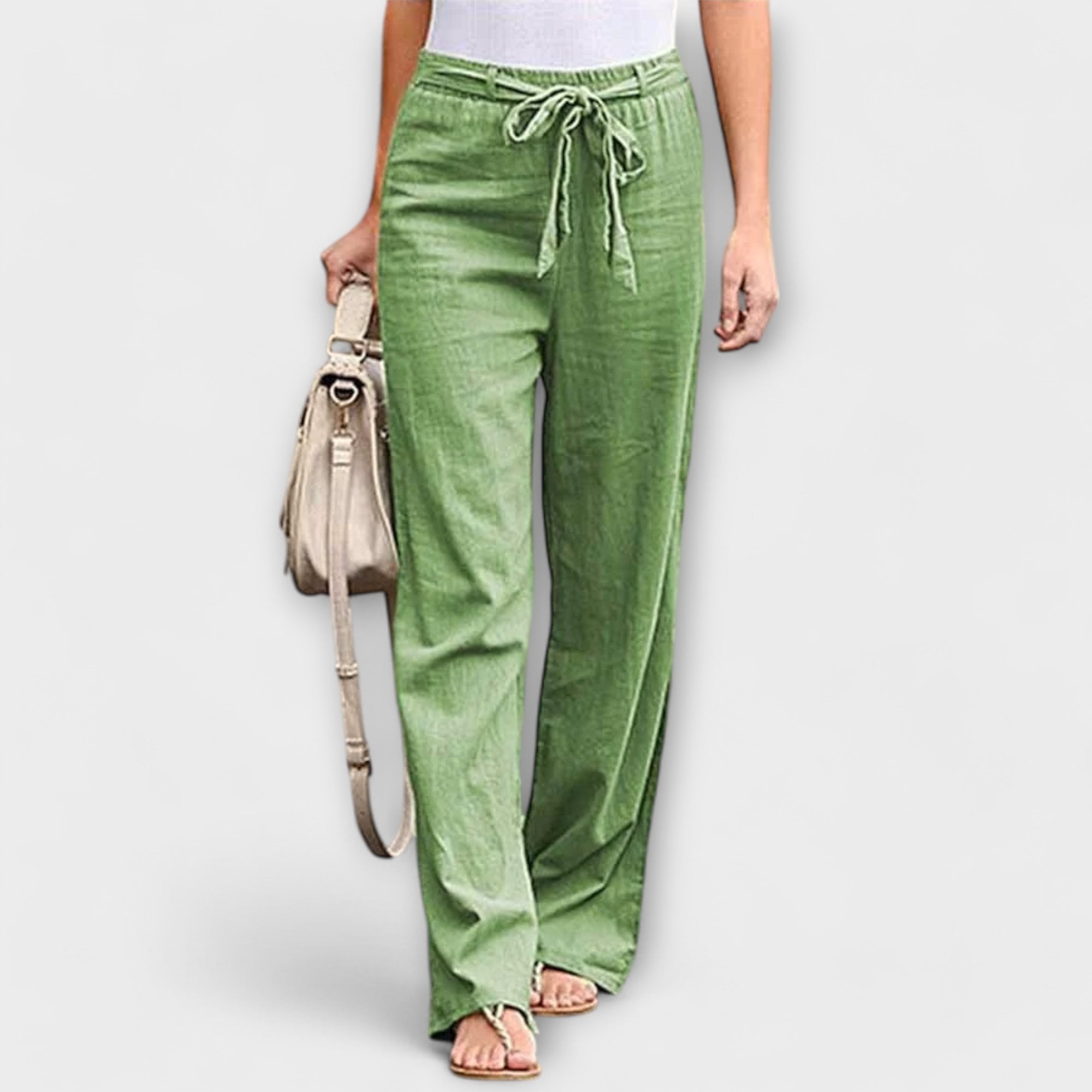 Lorena - Pantalones de Lino Ligeros