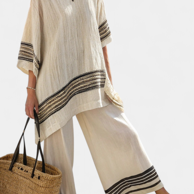 Noa - Conjunto Elegante Lino Bambú