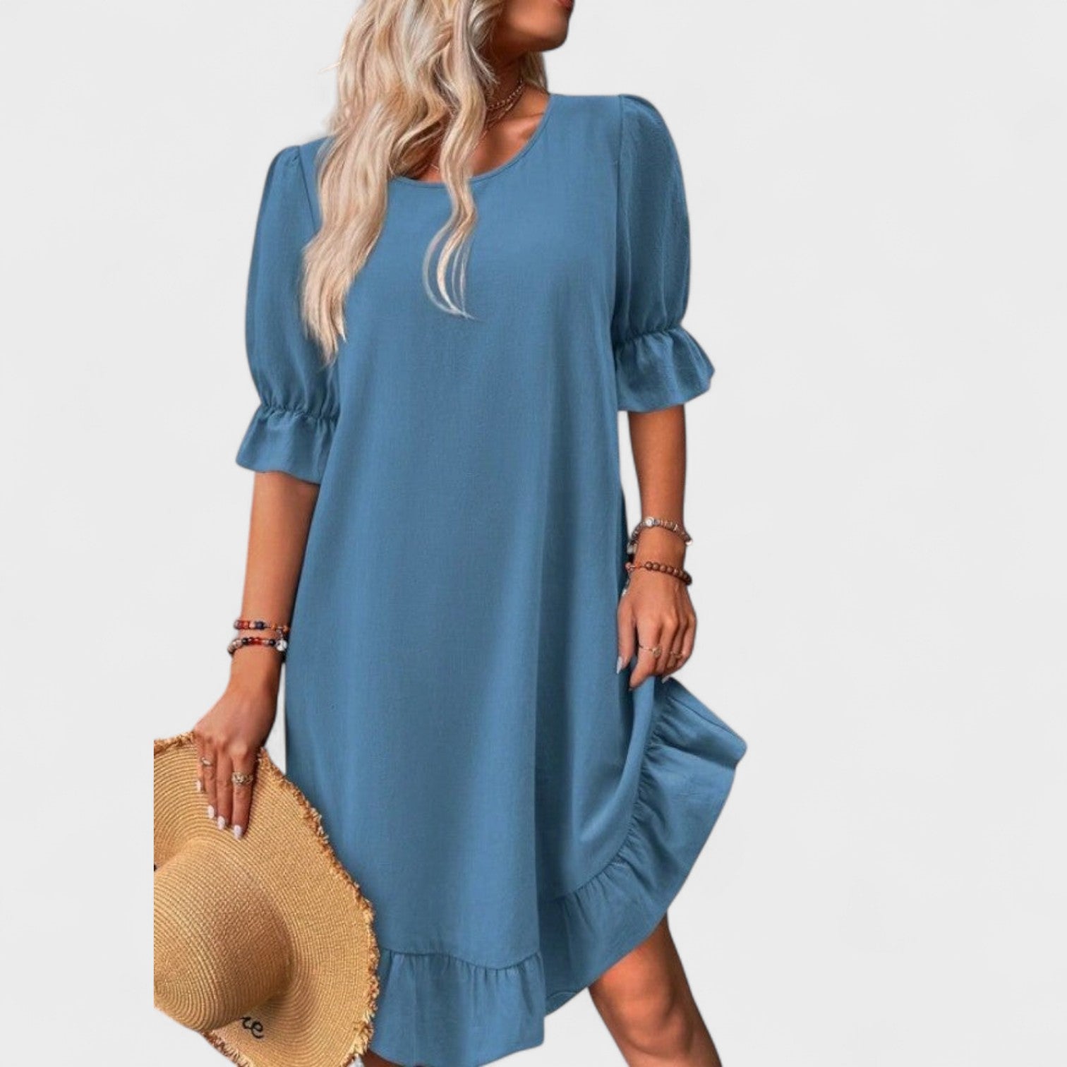 Sara - Vestido casual con volantes