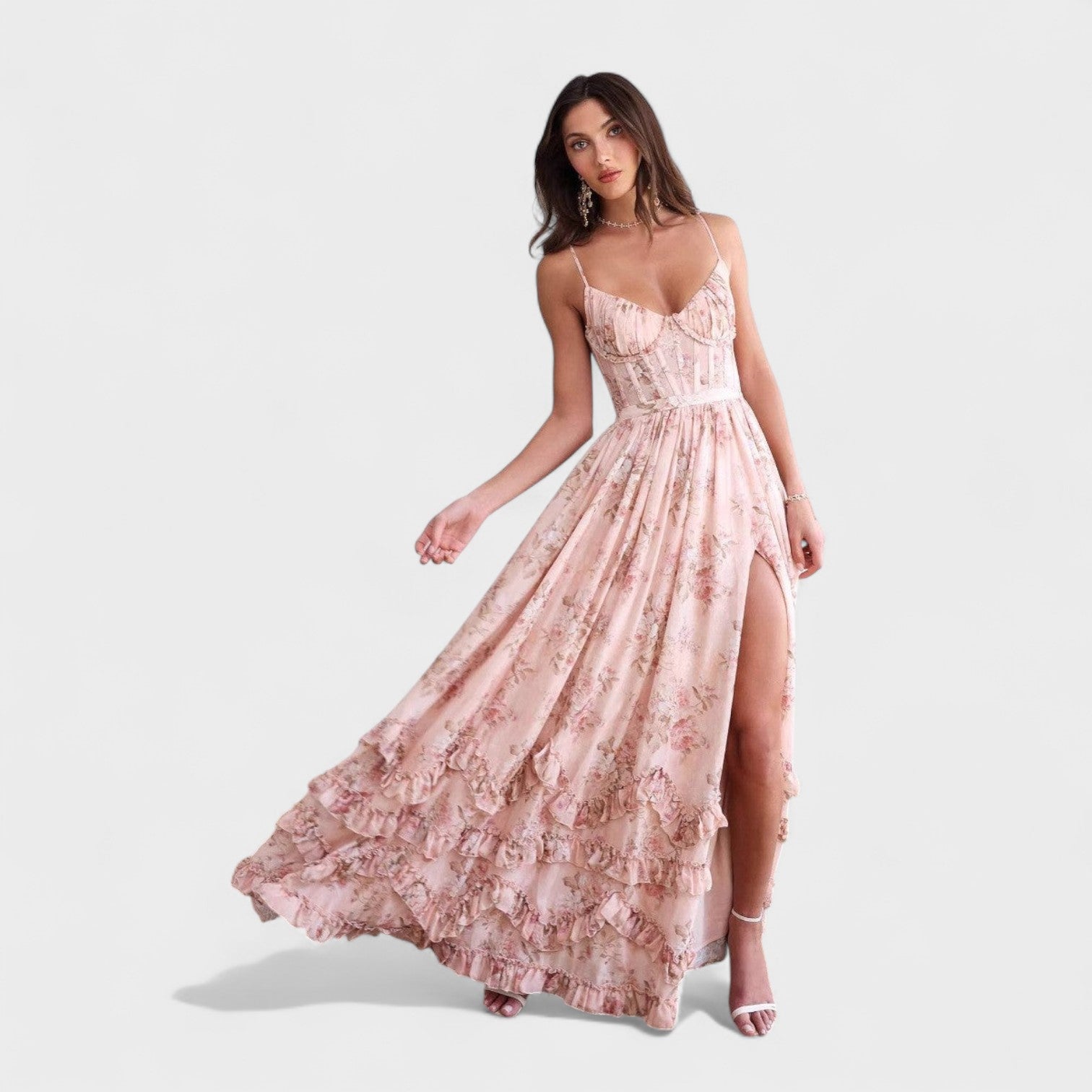Florencia - Vestido largo bohemio con abertura
