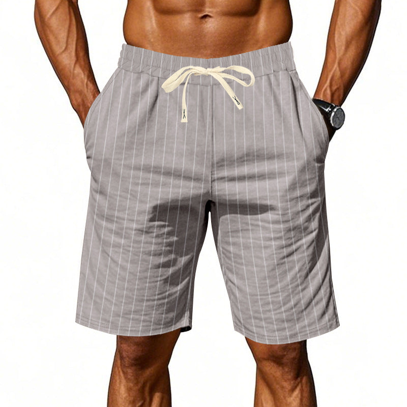 Antonio - Pantalones Cortos a Rayas Casual