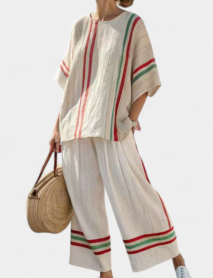 Veronica - Conjunto Mediterráneo Rayas