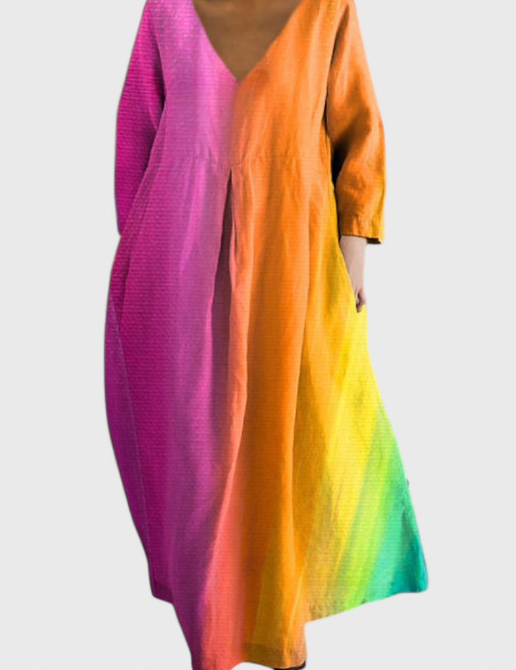 Ana - Vestido Fluido con Estampado