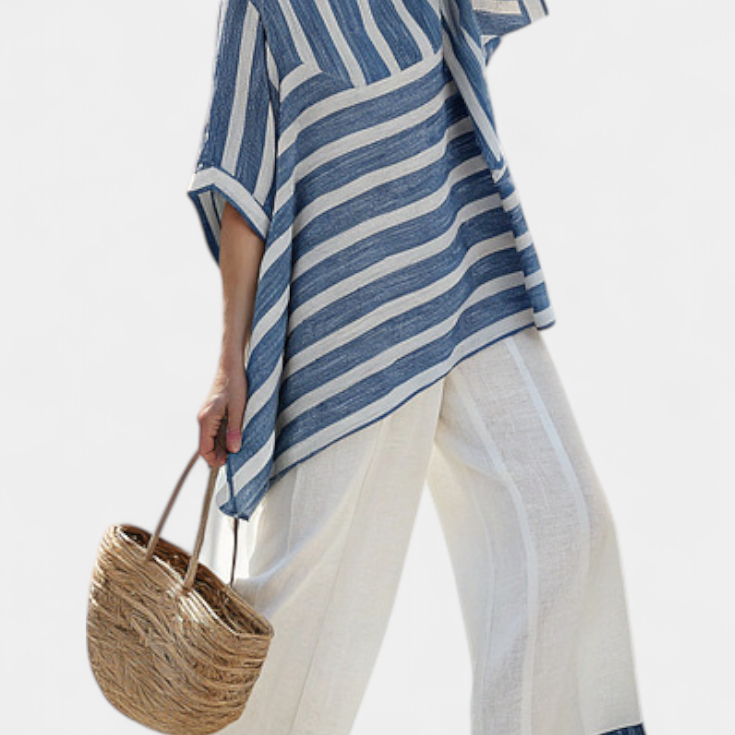 Carla - Conjunto Lino Mediterráneo