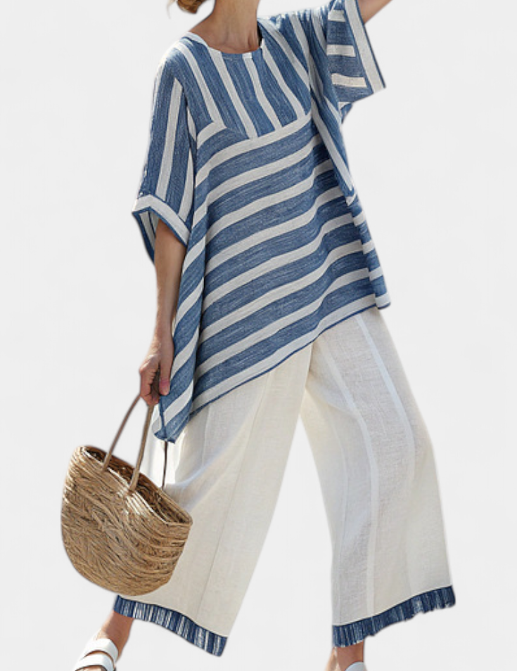 Carla - Conjunto Lino Mediterráneo
