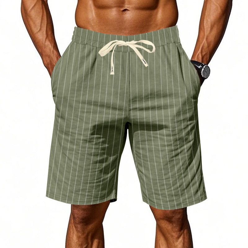 Antonio - Pantalones Cortos a Rayas Casual