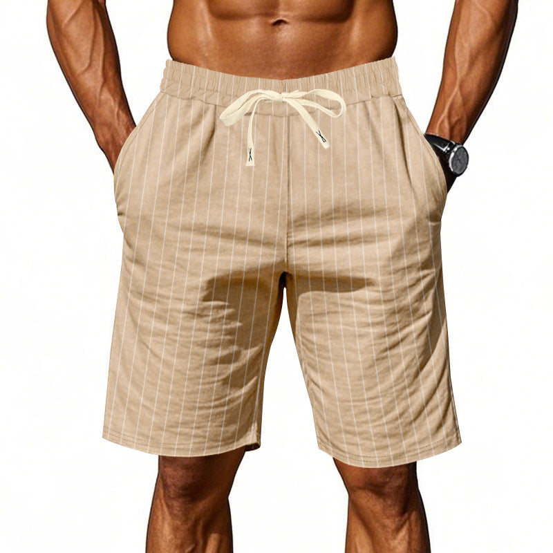 Antonio - Pantalones Cortos a Rayas Casual
