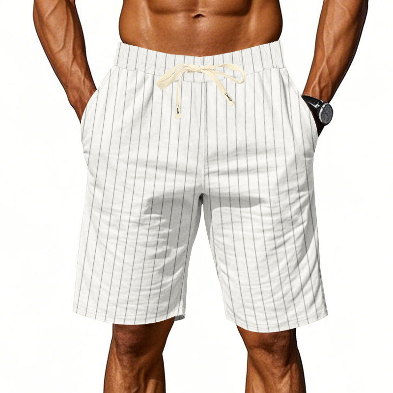Antonio - Pantalones Cortos a Rayas Casual