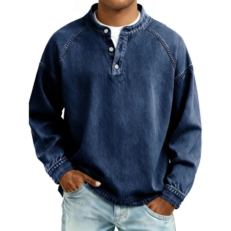 Daniel - Camisa Henley Vintage