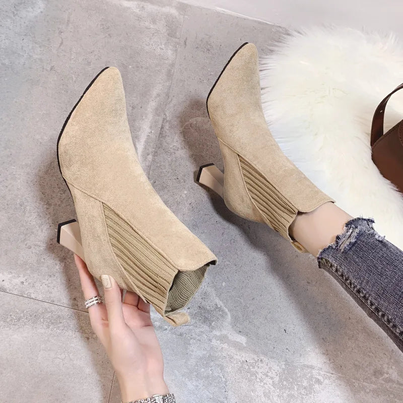 Rita - Botas con plataforma de ante