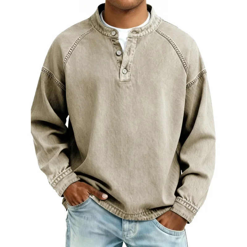 Daniel - Camisa Henley Vintage