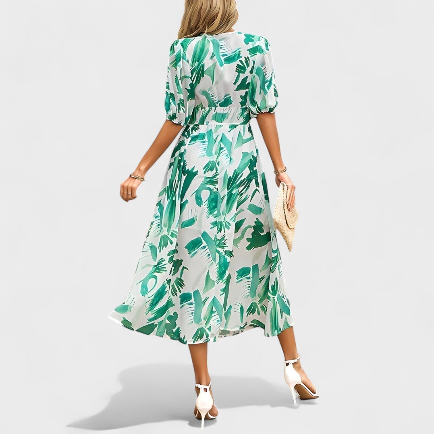 Carla - Vestido Midi Floral Elegante