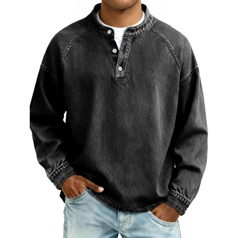 Daniel - Camisa Henley Vintage