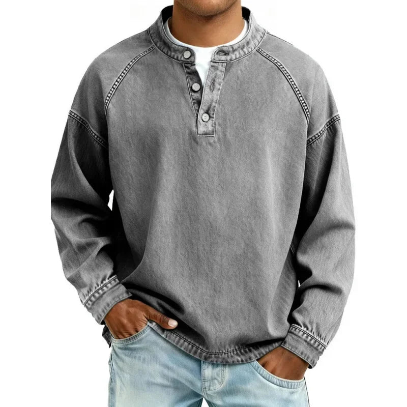Daniel - Camisa Henley Vintage
