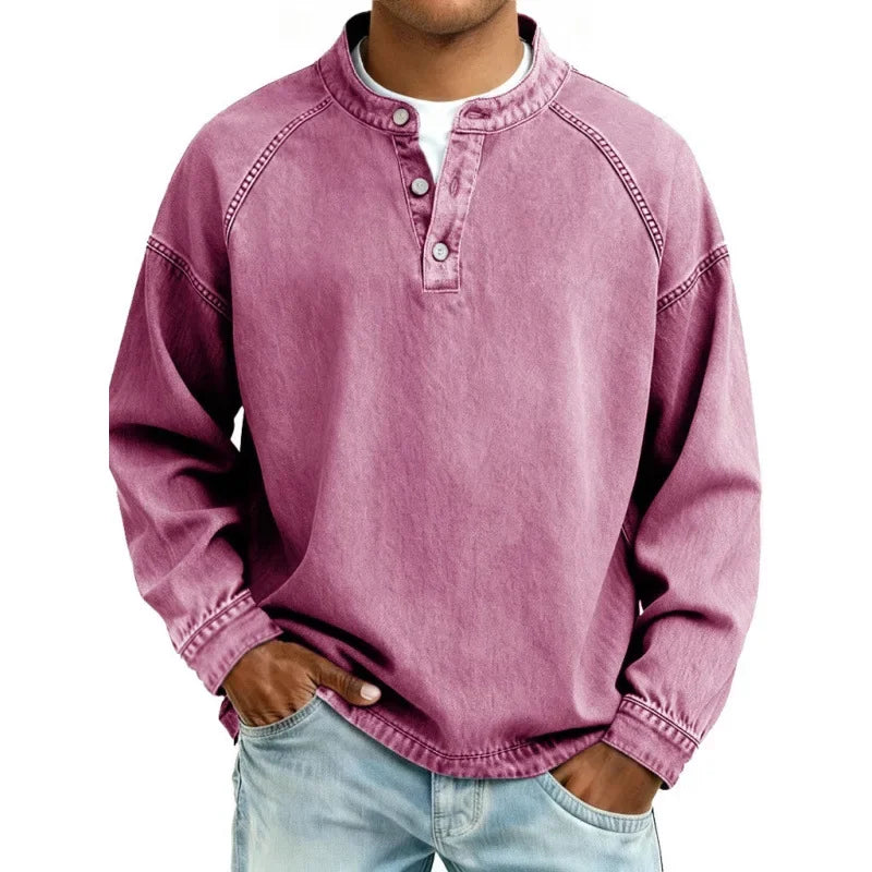 Daniel - Camisa Henley Vintage