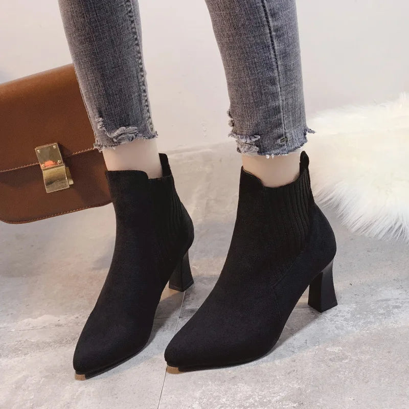 Rita - Botas con plataforma de ante