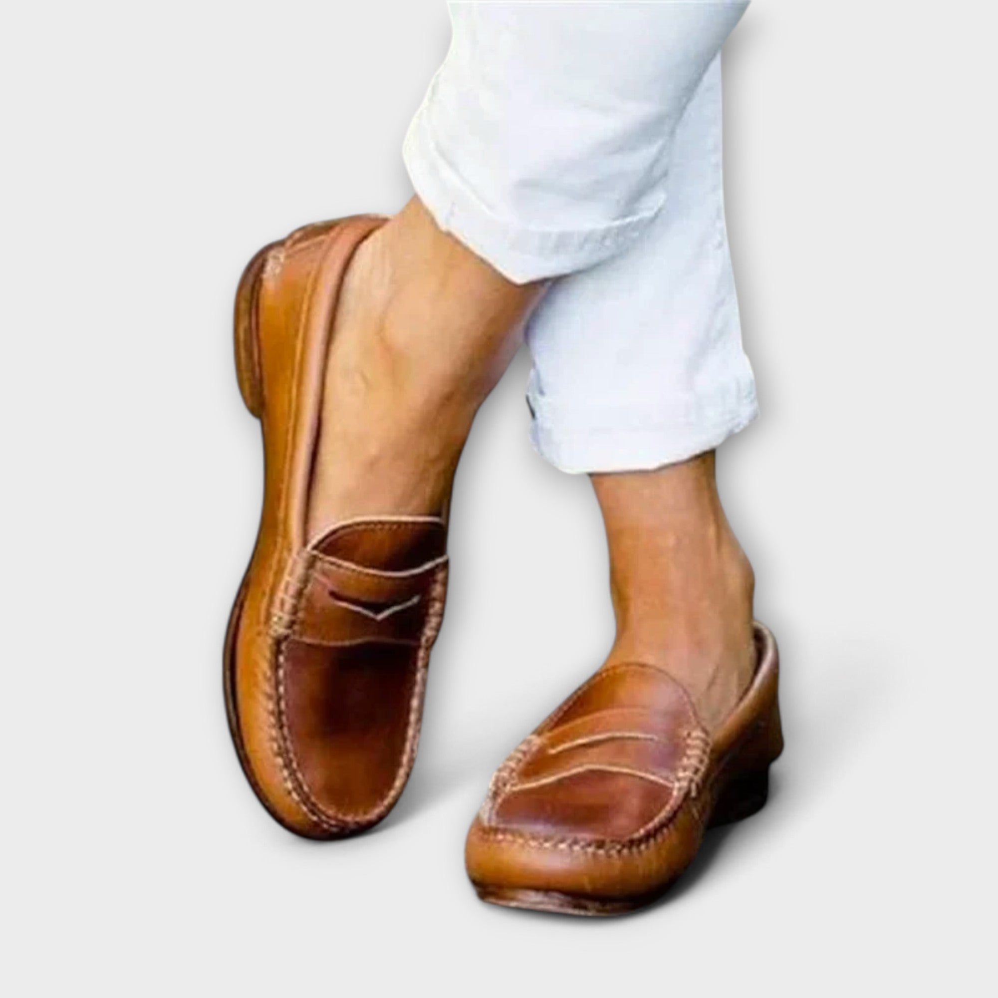 Blanca - Mocasines Clásicos Femeninos