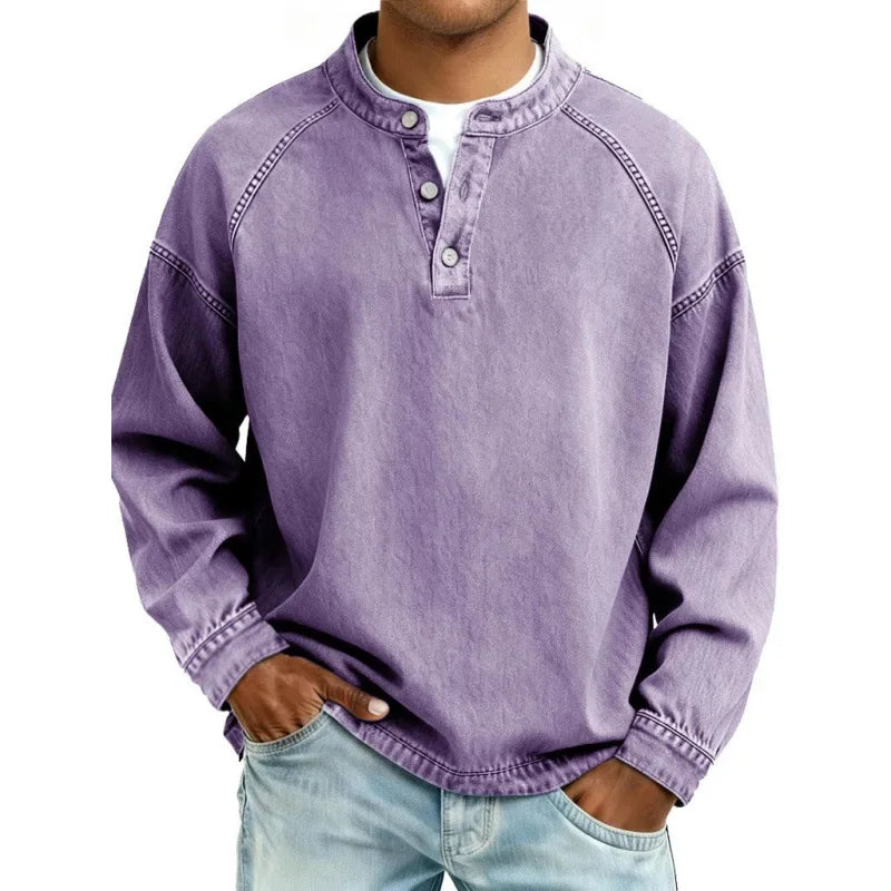 Daniel - Camisa Henley Vintage