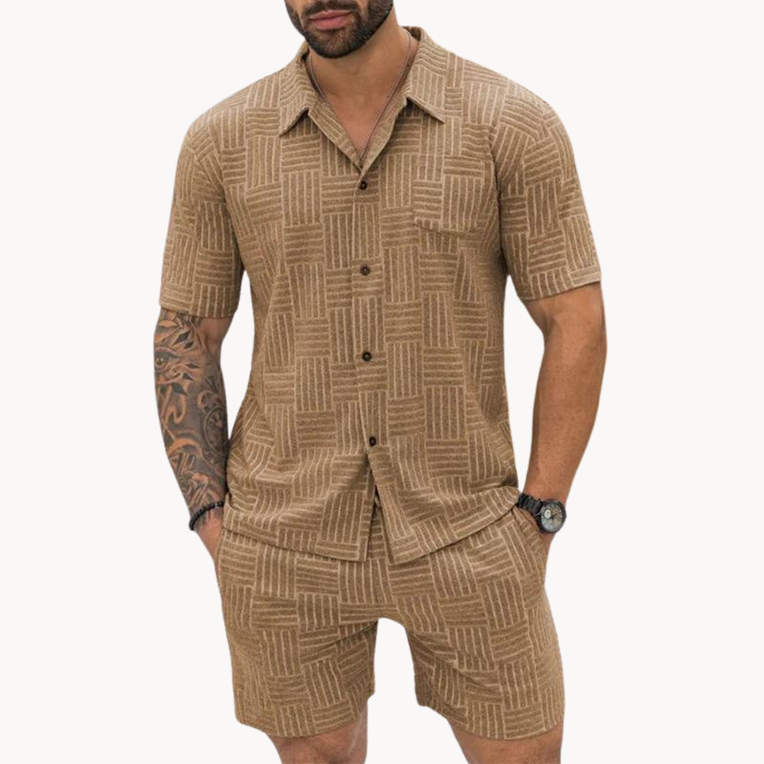 Conjunto de Camisa y Pantalones Cortos - Retro