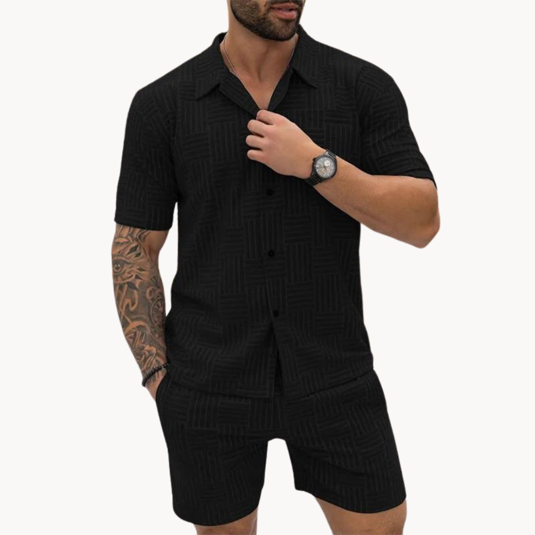 Conjunto de Camisa y Pantalones Cortos - Retro