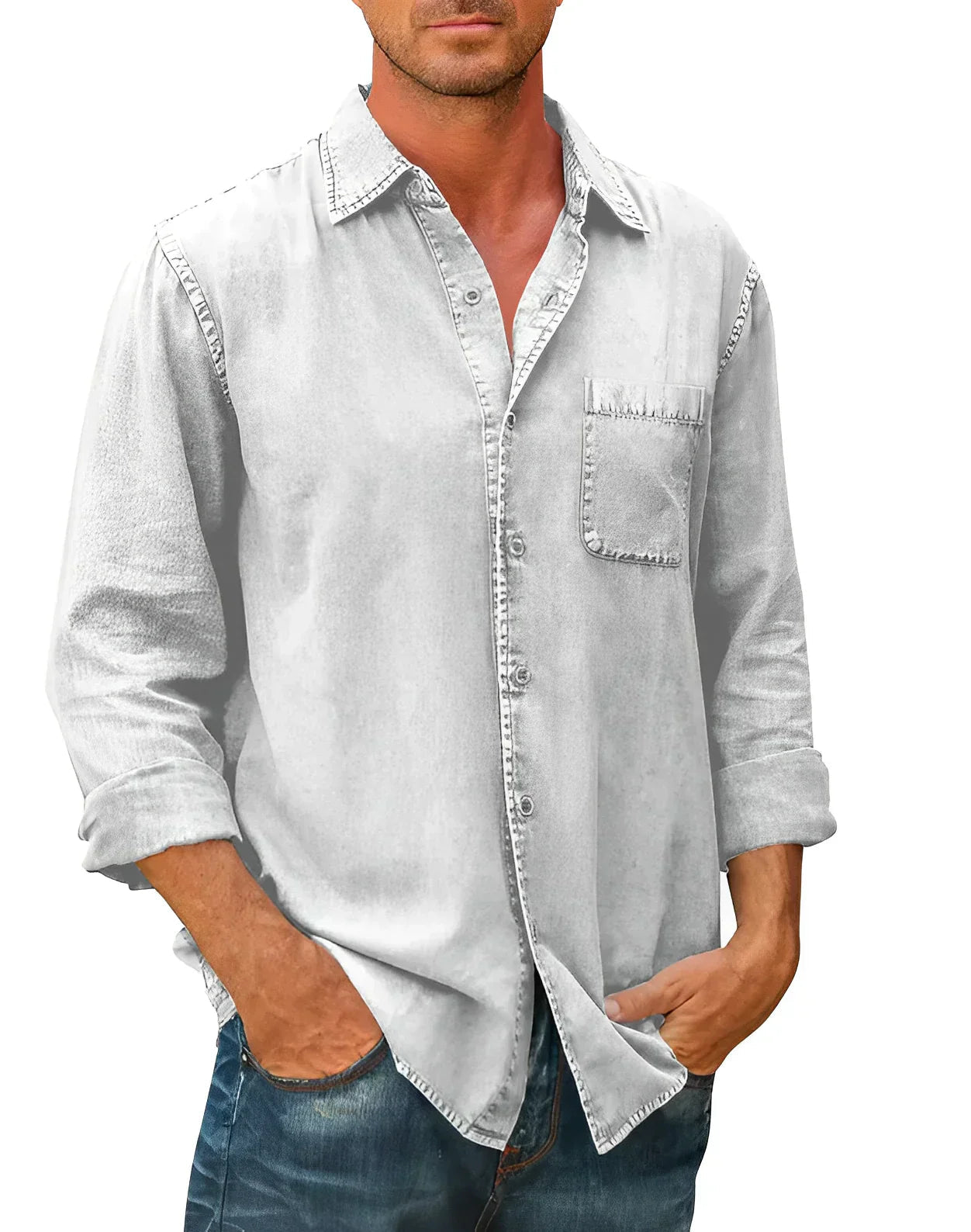 Lionel - Camisa Mezcla Transpirable Relajada