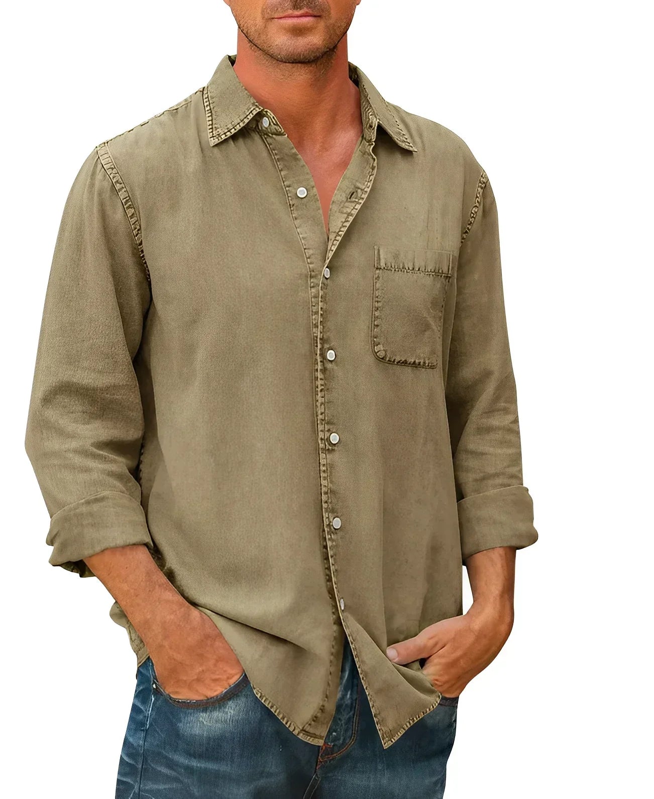 Lionel - Camisa Mezcla Transpirable Relajada