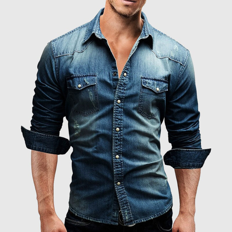 Ivan - Camisa Frente con Botones Estructurado