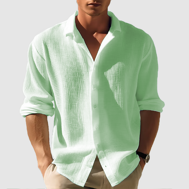 Lorenzo - Camisa Frente con Botones Barra Curvada