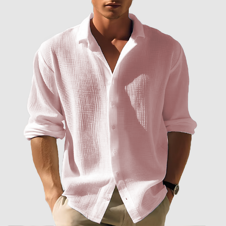Lorenzo - Camisa Frente con Botones Barra Curvada