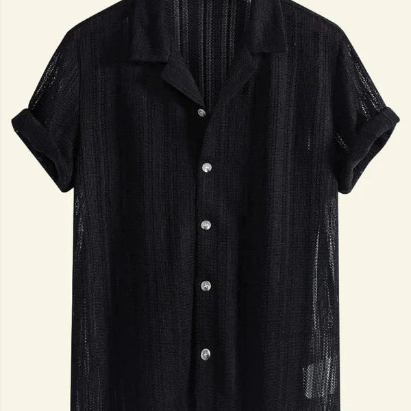 Ferran - Camisa Cuello Acanalado Ligero