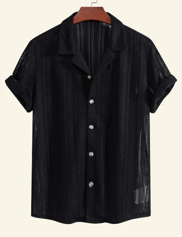Ferran - Camisa Cuello Acanalado Ligero