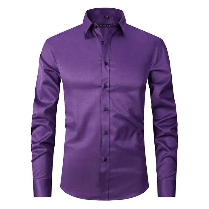 Camisa - Mezcla de Poliéster Sin Arrugas