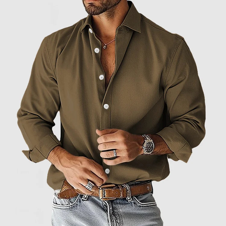 Enrique - Camisa de Vestir Soft-Blend