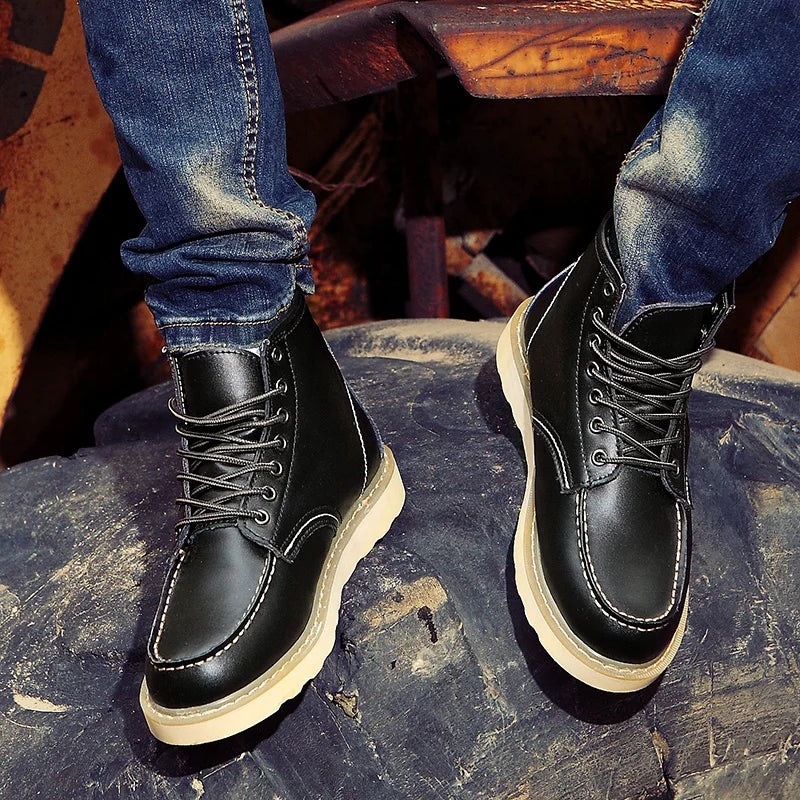 Daniel - Botas de Cuero Verdadero