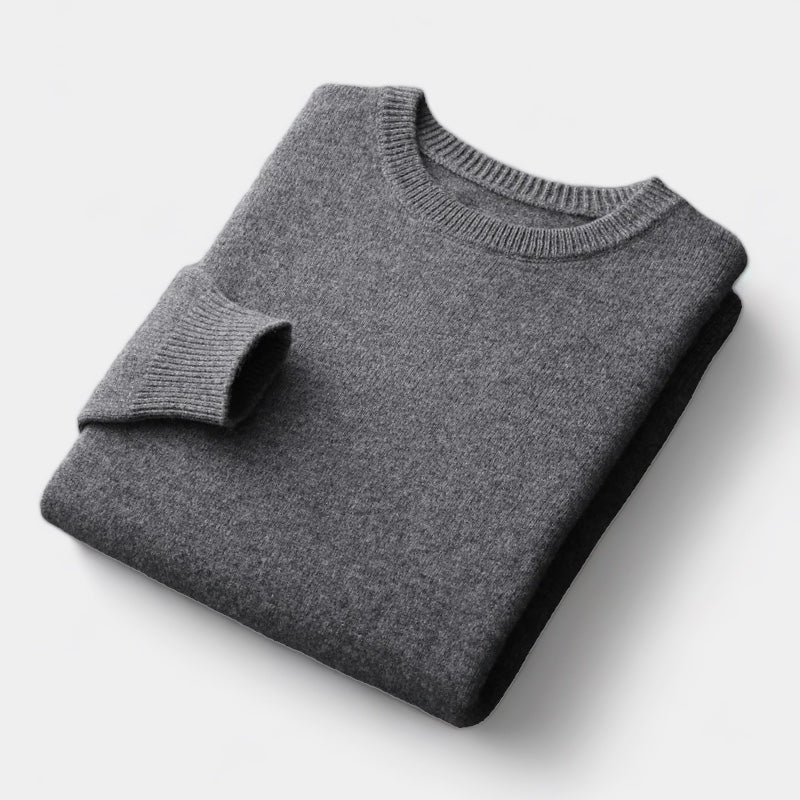 João - Suéter de Punto Mezclado con Cuello Redondo