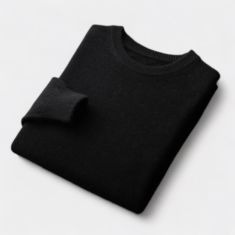João - Suéter de Punto Mezclado con Cuello Redondo