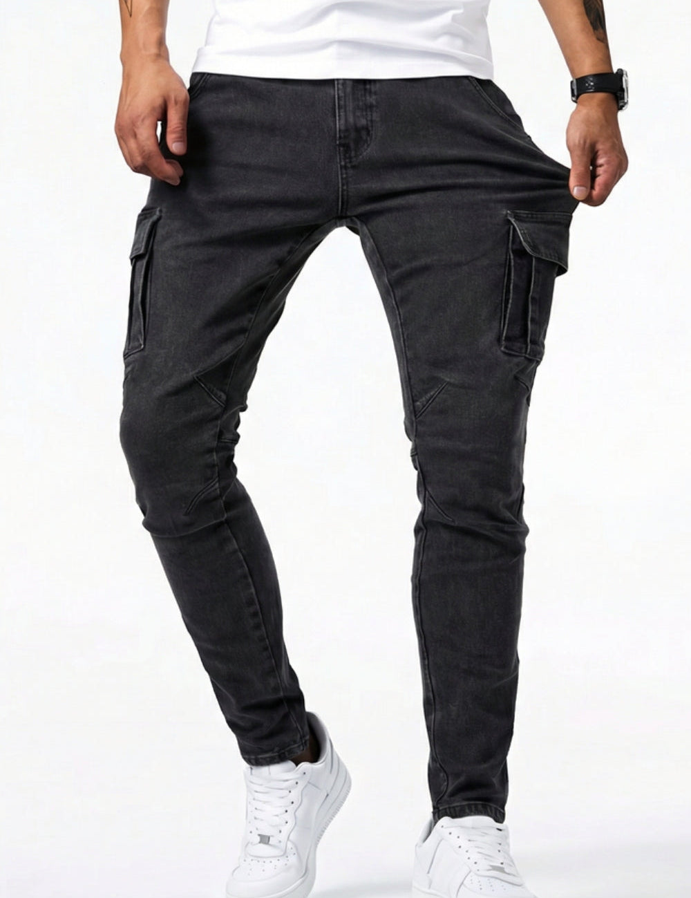 Saul - Jeans Cargo Elásticas