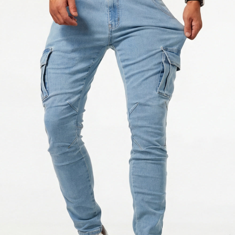 Sommerfeld | Jeans Cargo Elásticas para Hombres (1 compra, 1 GRATIS)