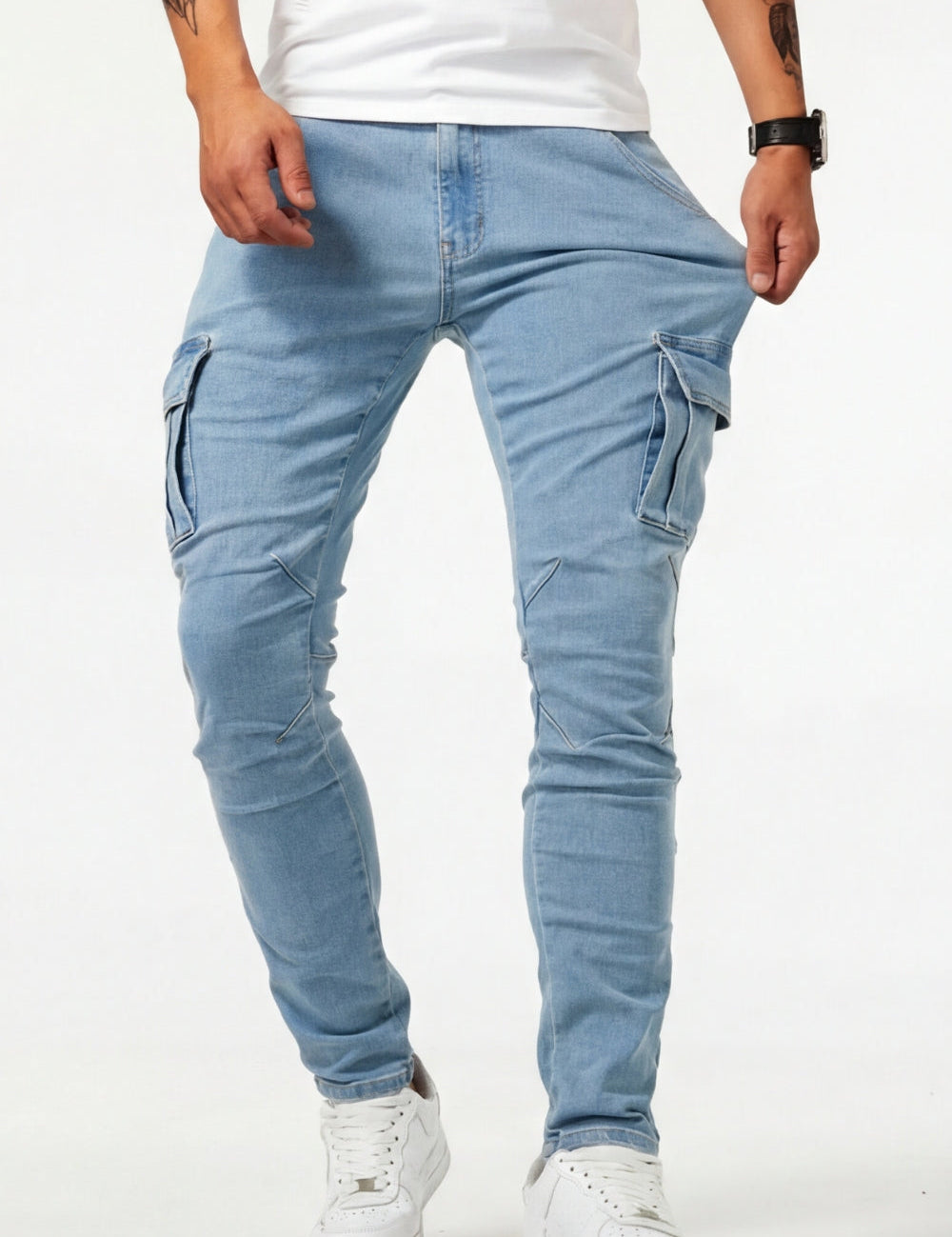 Saul - Jeans Cargo Elásticas