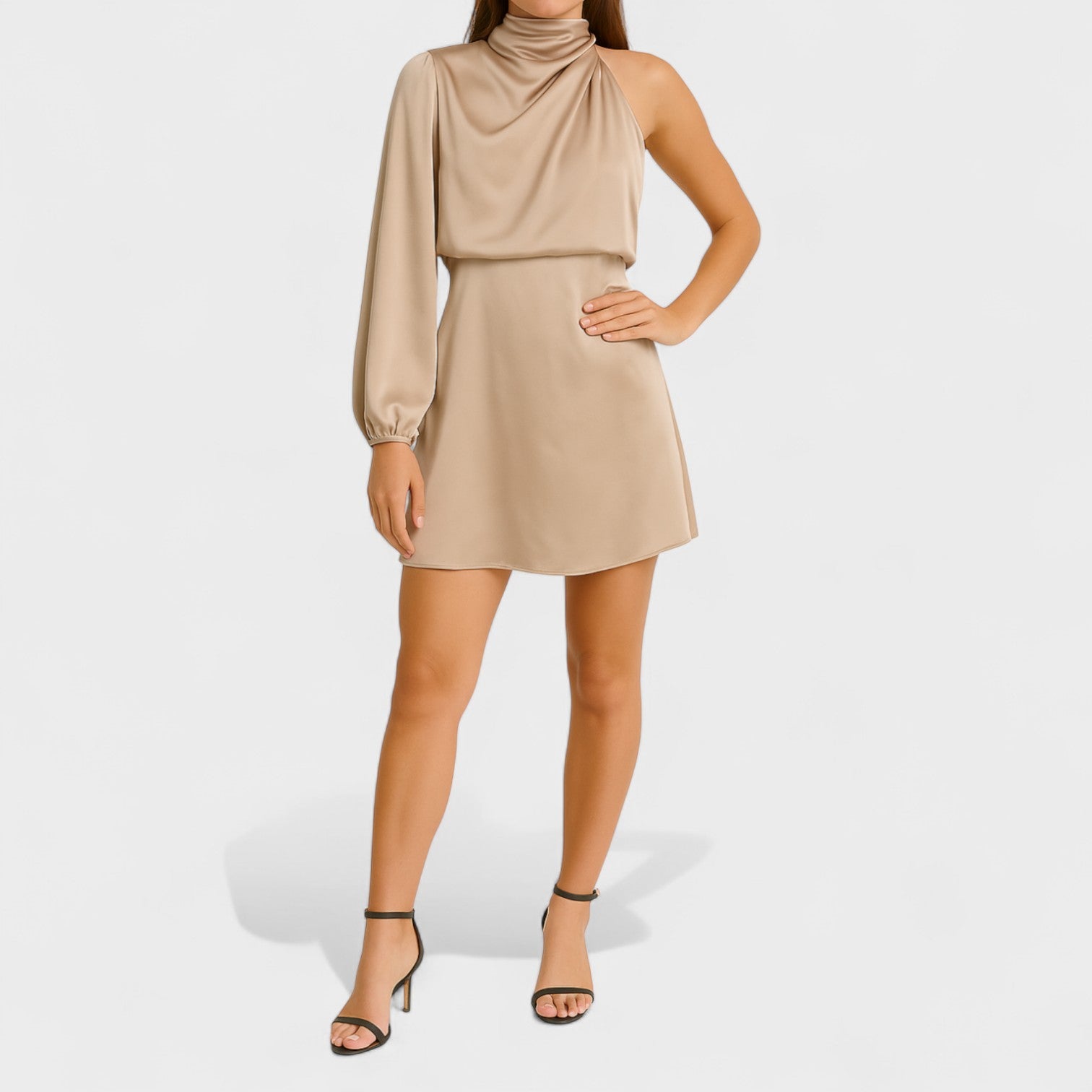 Adriana - Vestido de Fiesta Asimétrico