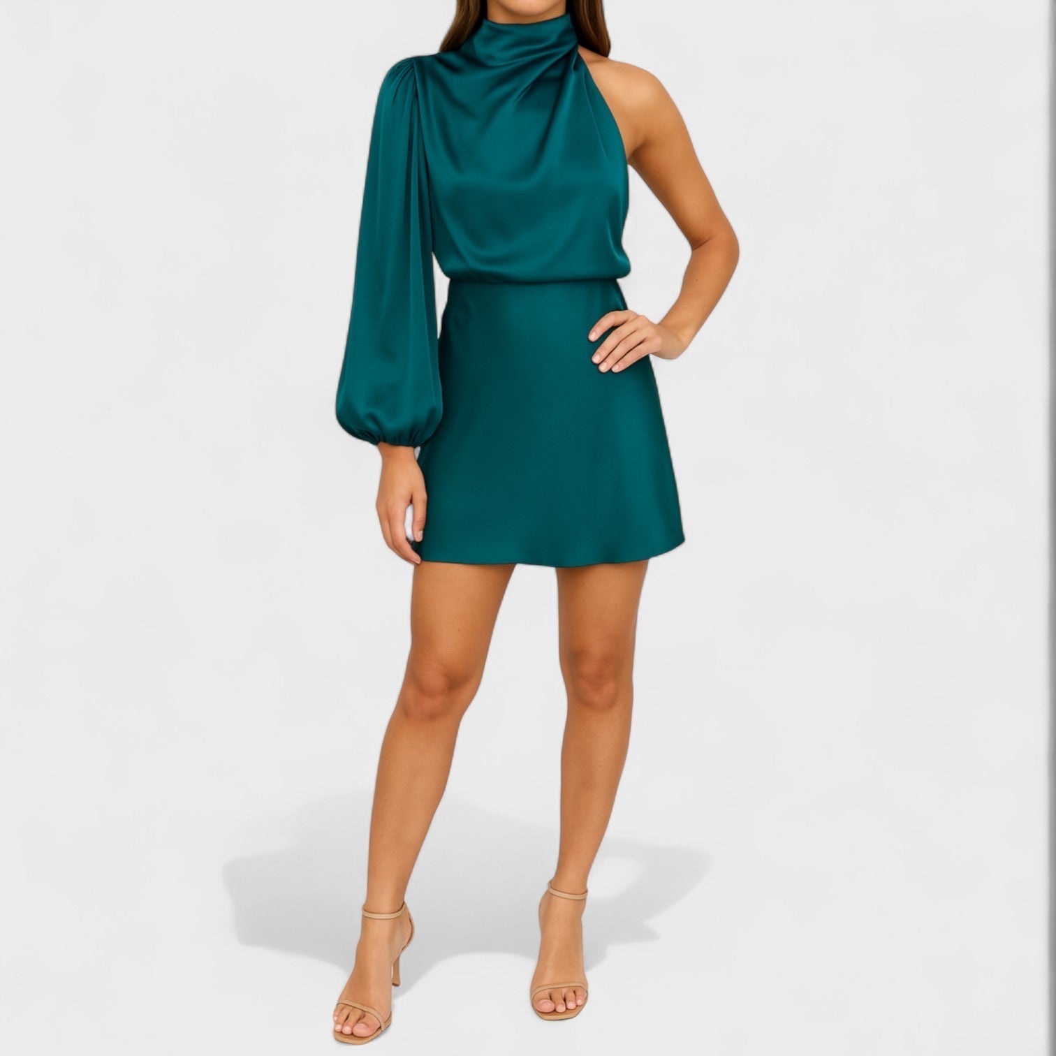 Adriana - Vestido de Fiesta Asimétrico