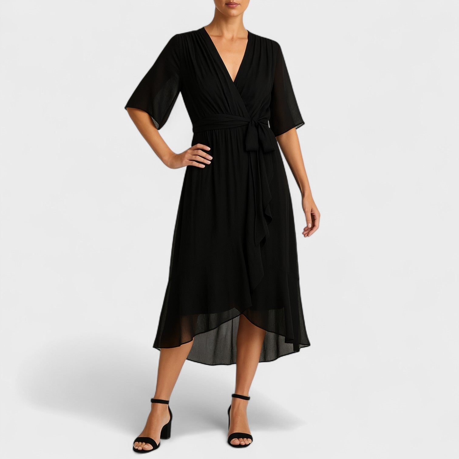 Jimena - Vestido elegante con cintura