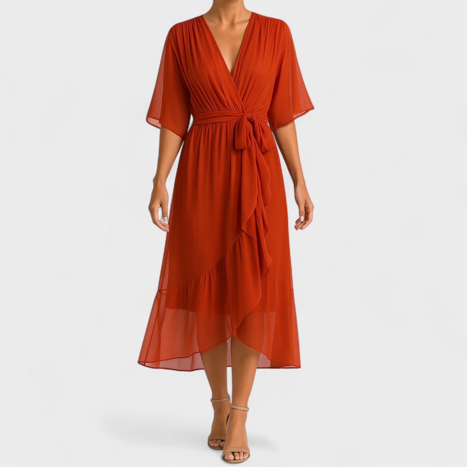 Jimena - Vestido elegante con cintura