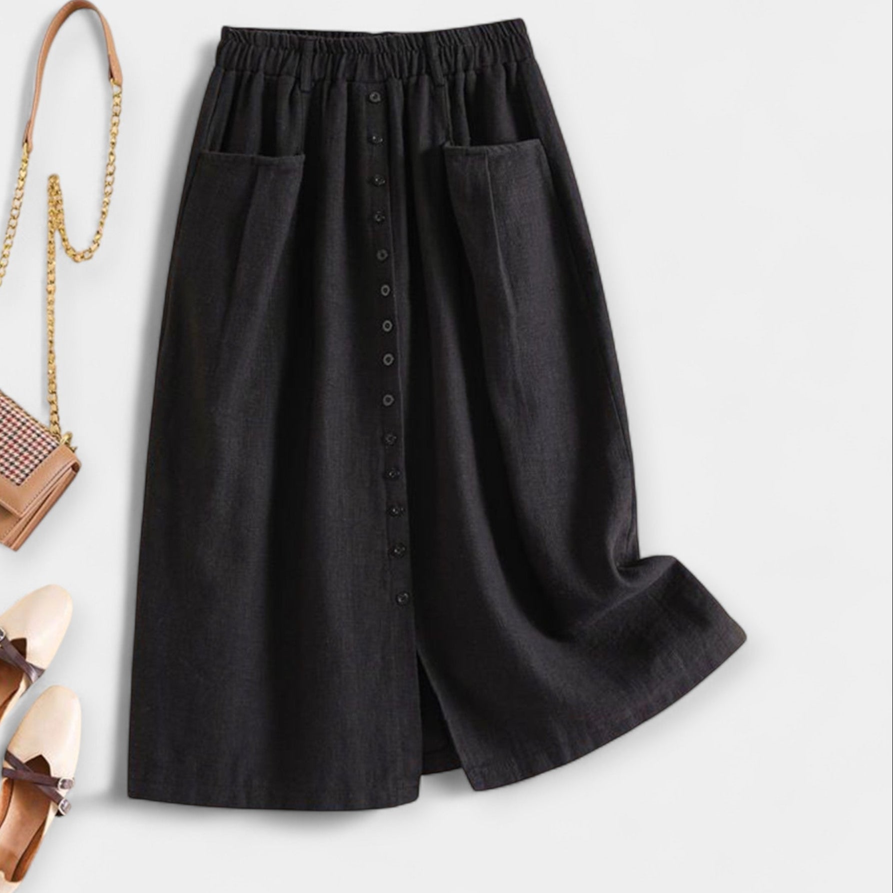 Ana - Falda Midi con Lavado