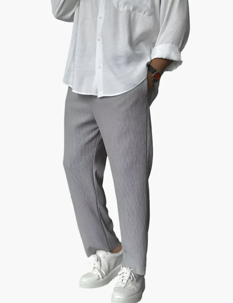 Javier - Pantalones Plisados Relax Fit