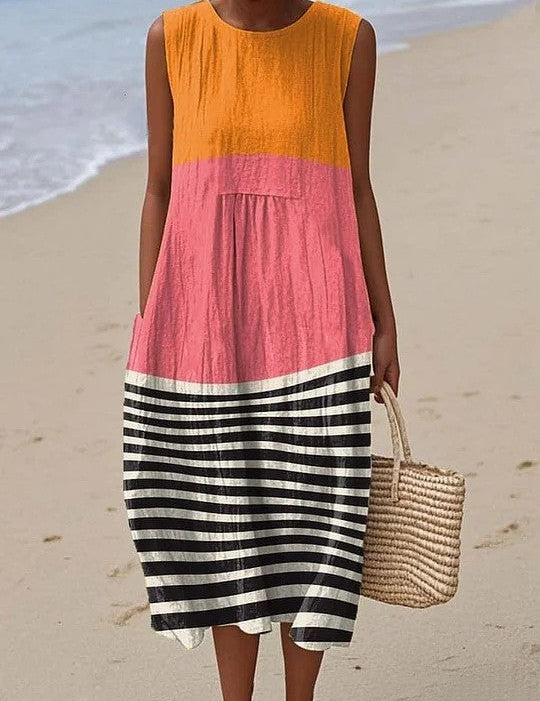 Pilar - Vestido Color Block